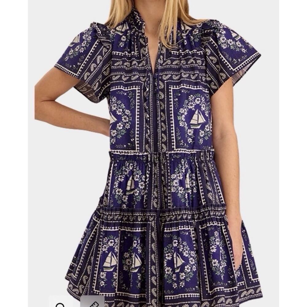 NWT! Hunter Bell Merritt Dress Bon voyage Small - Picture 3 of 8